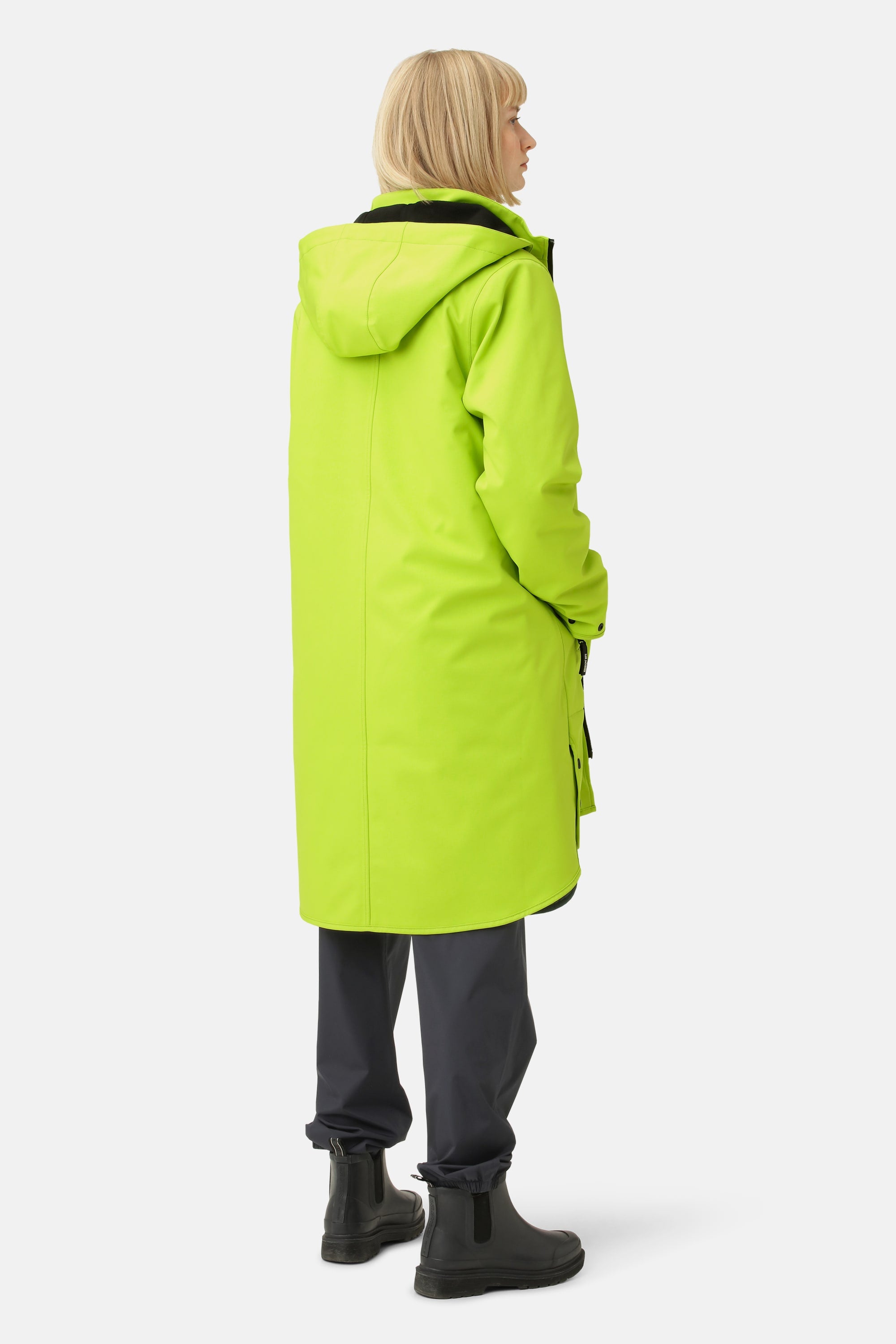Softshell Regnjakke A-fasong - Lime Green